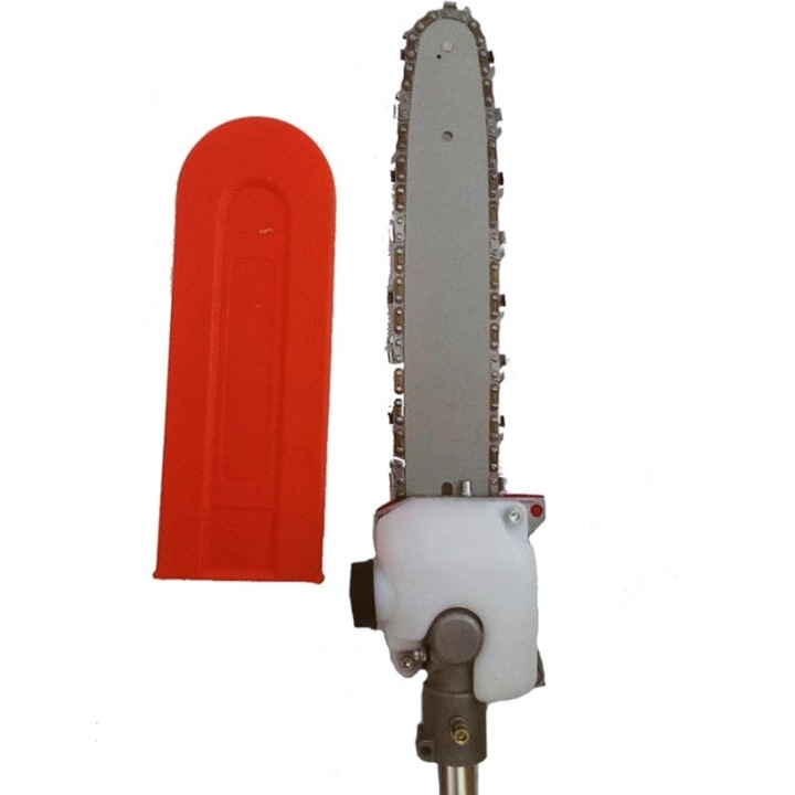 Accesoriu motocoasa cu lama si lant, tip drujba, pentru taiat pomi, crengi, 28 mm 9 caneluri, Calitate superioara Campion