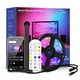 Banda LED RGBIC inteligenta cu Sincronizare pentru TV, Camera HD 1080p cu Senzor de culoare, Control prin Aplicatie, Bluetooth, Telecomanda, Compatibil cu TV 55-65 inch (1.4 -1.65 m)