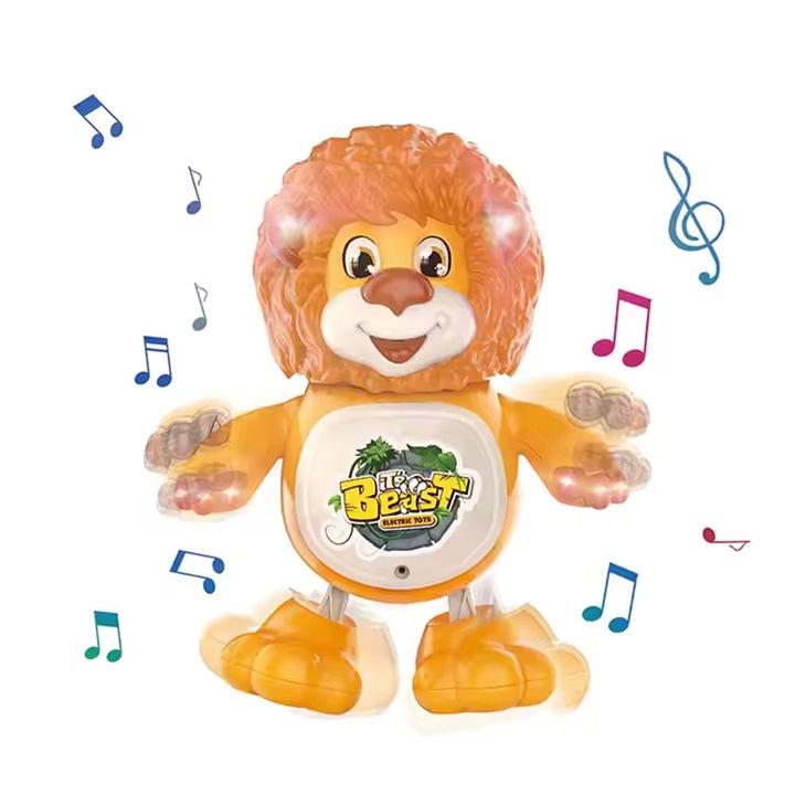 Jucarie muzicala cu lumini "Leul dansator" - 20 cm