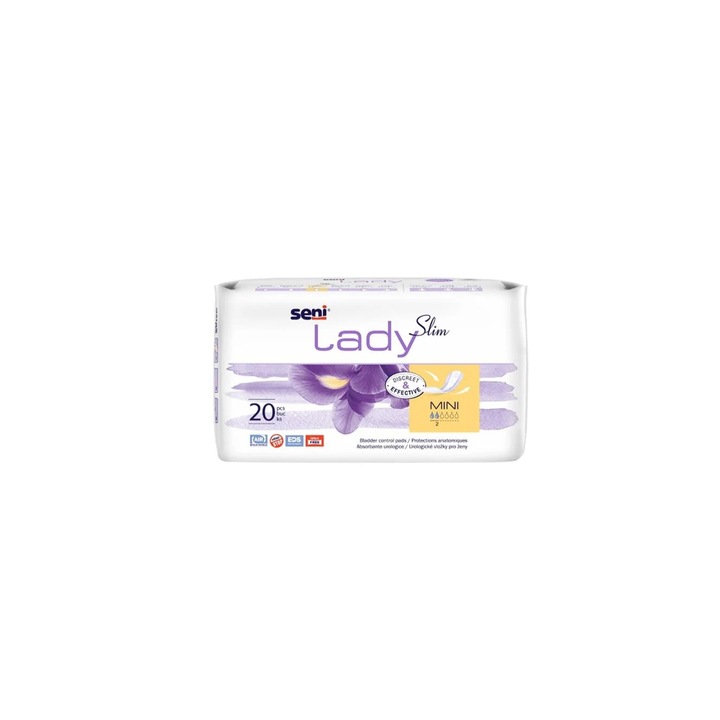 Absorbante urologice Slim Mini, 60 bucati, Seni Lady