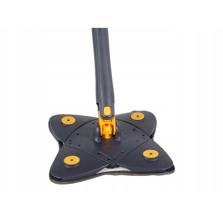 Mop rotativ cu sistem de stoarcere, PINGYANG RONGRONG HANDICRAFT FACTORY, 24x24cm, 140cm