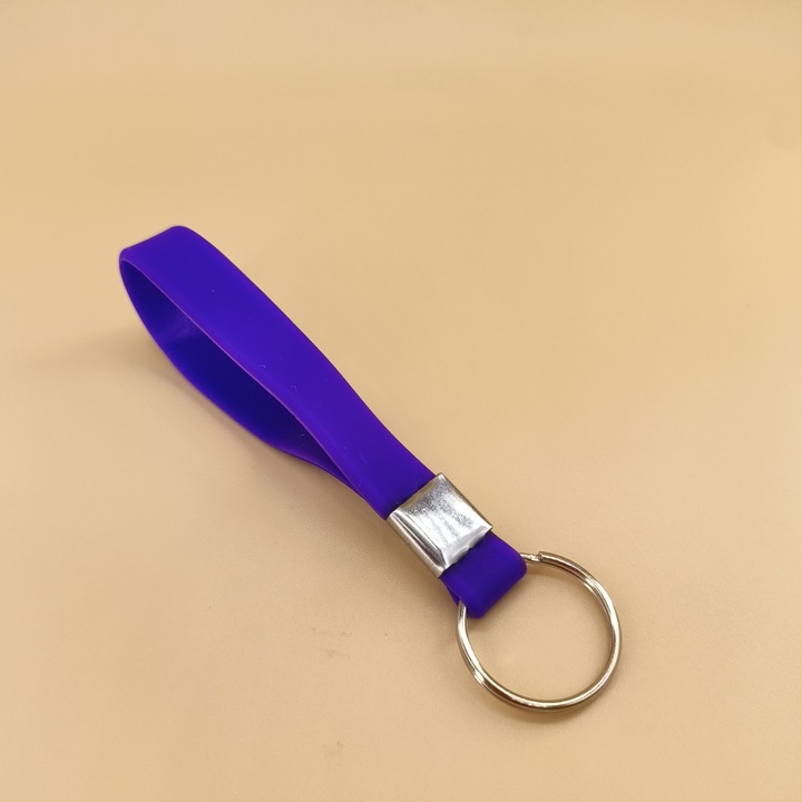 Szilikon kulcstartók, sötétlila