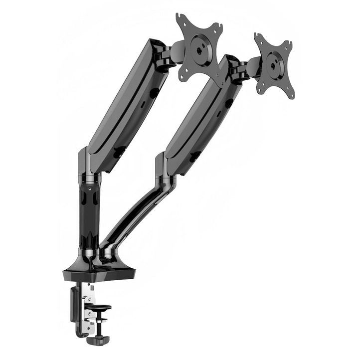Стойка за монитор с газов амортисьор Locktek Basic DLB502D двойна