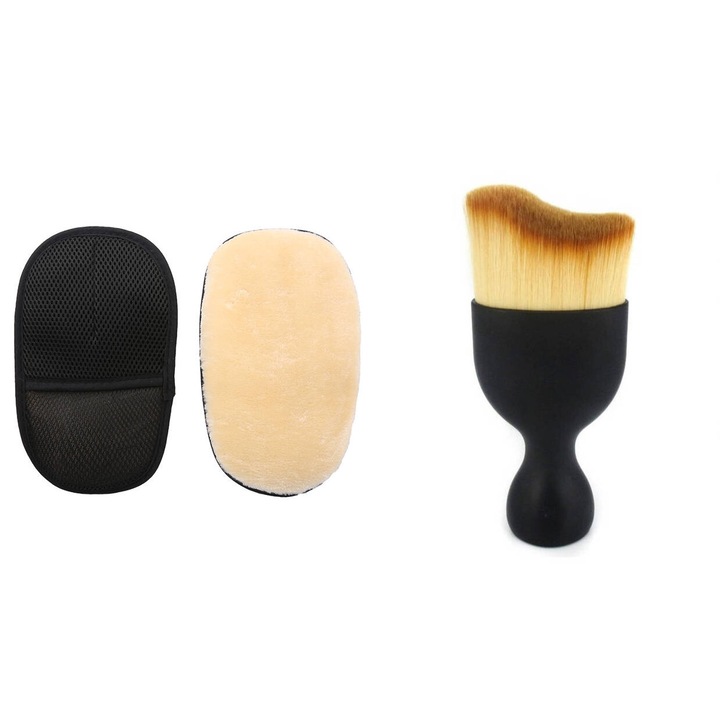 Tisztító- és karbantartó készlet, autómosó kesztyű, porkefe, multifunkciós