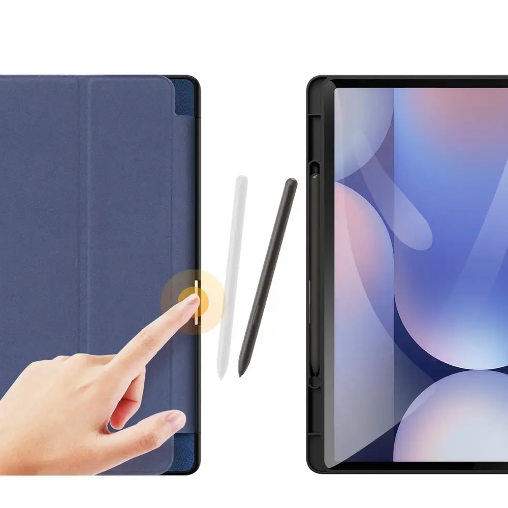 Husa tableta Dux Ducis Domo pentru Galaxy Tab S10 Plus/S9 Plus/S9 FE Plus, albastru inchis