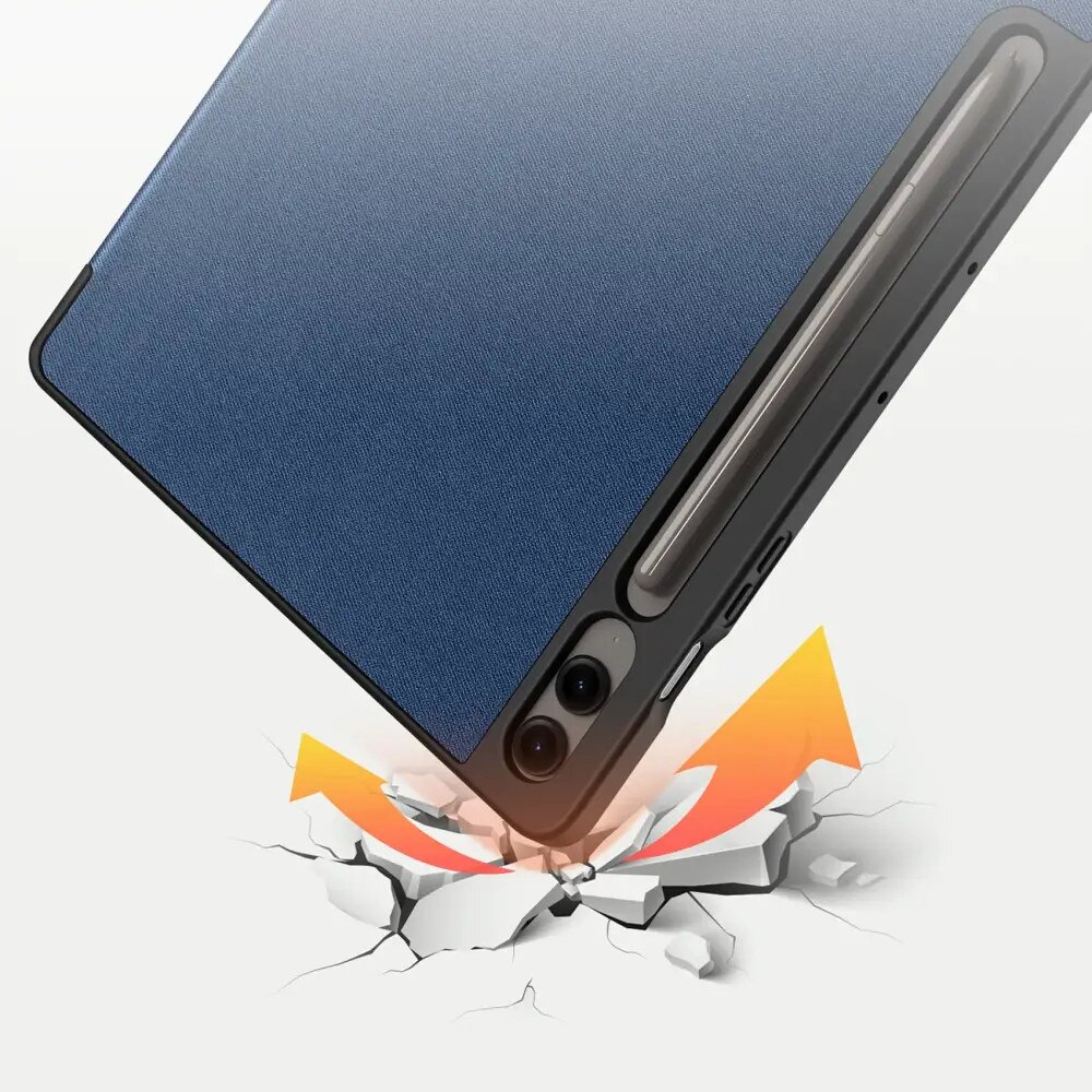 Husa tableta Dux Ducis Domo pentru Galaxy Tab S10 Plus/S9 Plus/S9 FE Plus, albastru inchis