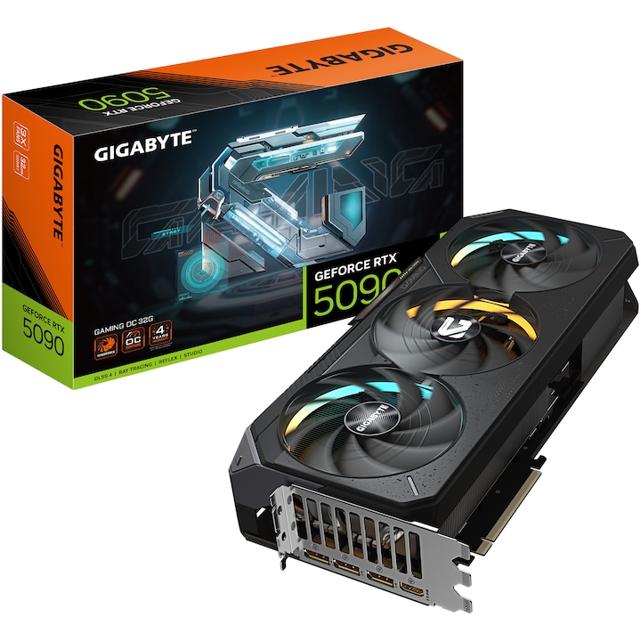 GIGABYTE GeForce RTX™ 5090 GAMING OC videokártya, 32 GB GDDR7, 512 bites