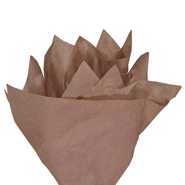 Set 50 bucati Hartie de matase CHOCKOLATE BROWN, 17 g, 50 x 75cm