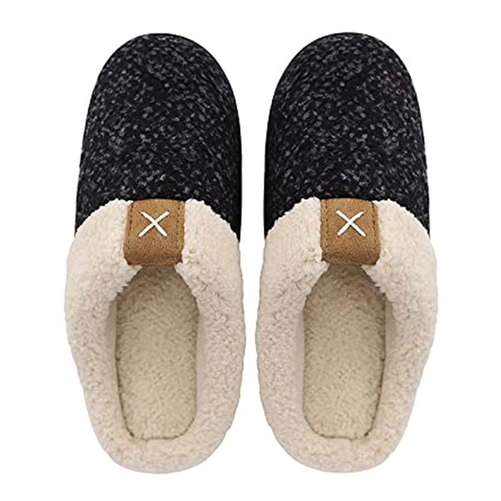 Дамски чехли, с подметка от мемори пяна, вътрешност полар, 42-43