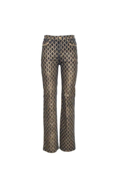 Pantaloni Guess by Marciano 3RGA049858Z, Auriu/Negru, XS