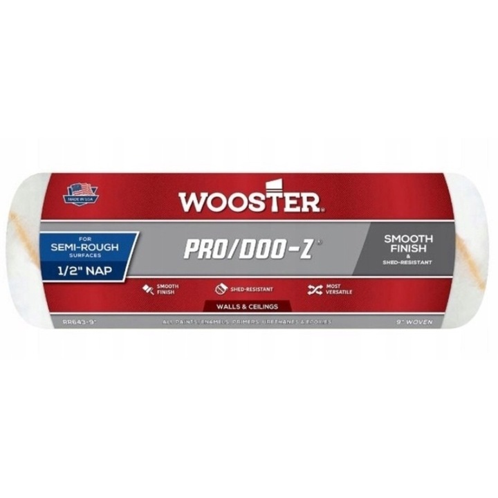 Trafalet wooster pentru vopsit RR643 PRO/DOO-Z 9" cu fir 1/2"