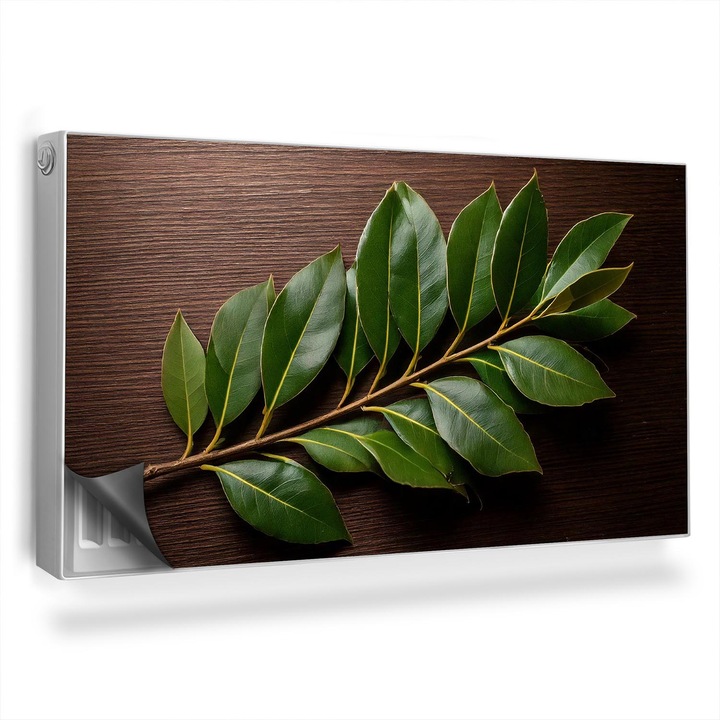 Capac decorativ pentru calorifer, Wallfluent, Crenguta, lemn, Galben, 110 x 60 cm, 010220260020000282324