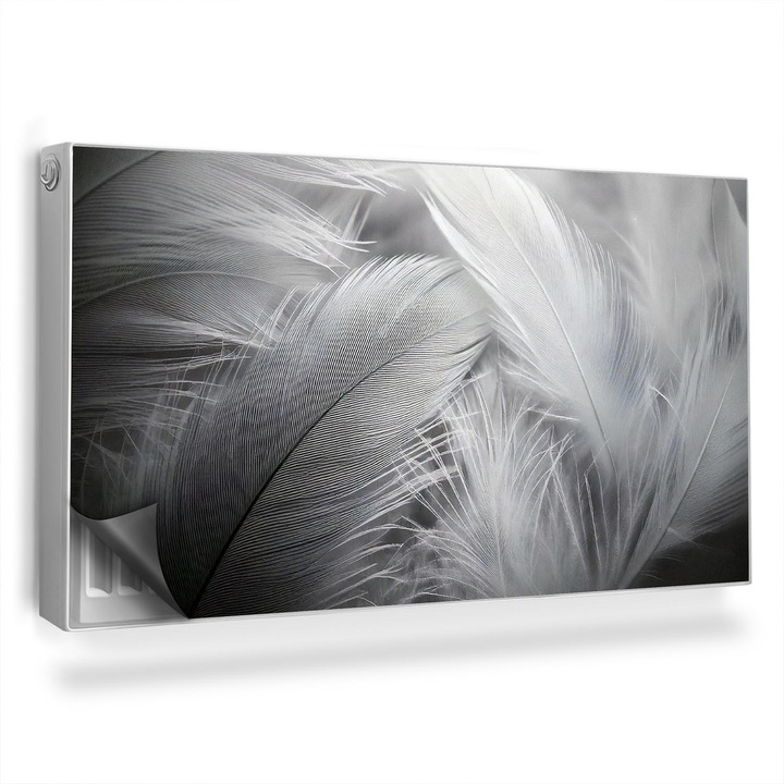 Decor radiator, Wallfluent, Pene albe si negre, Gri, 110 x 60 cm, 010220260020000282363