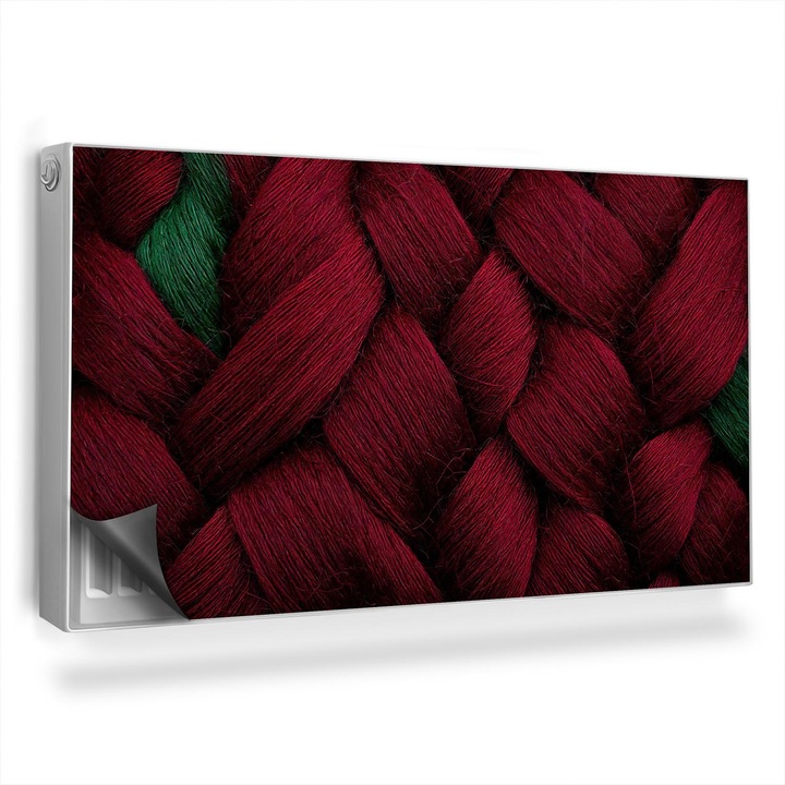 Decor radiator, Wallfluent, Tesatura de lana, Lava Red, 110 x 60 cm, 010220260020000282386