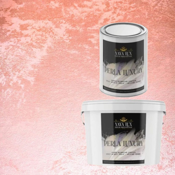 Pachet 2.5 L + 1 L, Vopsea Decorativa de Lux, Perla Luxury Sunset 2.5 Litri Plus 1 Litru