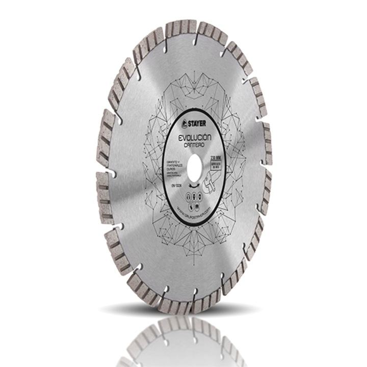 Disc diamantat Stayer 125x22.2mm Turbo pentru tăiere granit