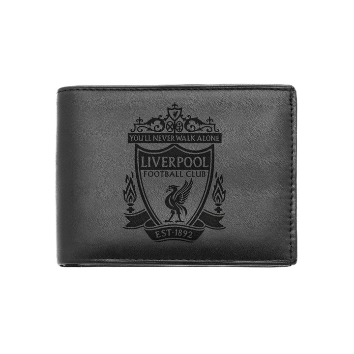 Portofel barbati negru din piele naturala - Liverpool