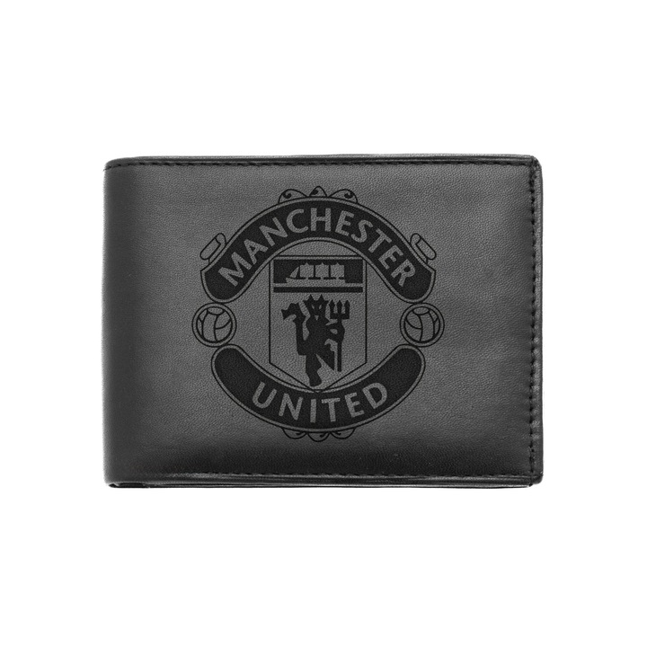 Portofel barbati negru din piele naturala - Manchester