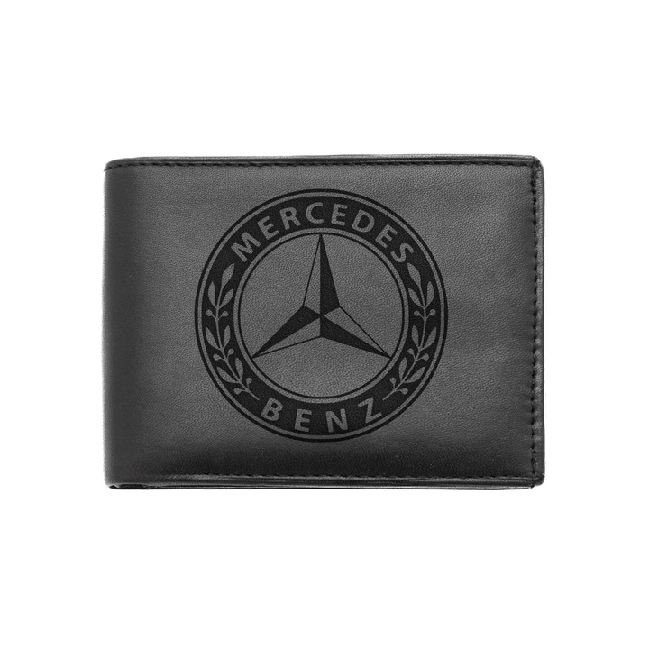 Portofel barbati negru din piele naturala - Mercedes