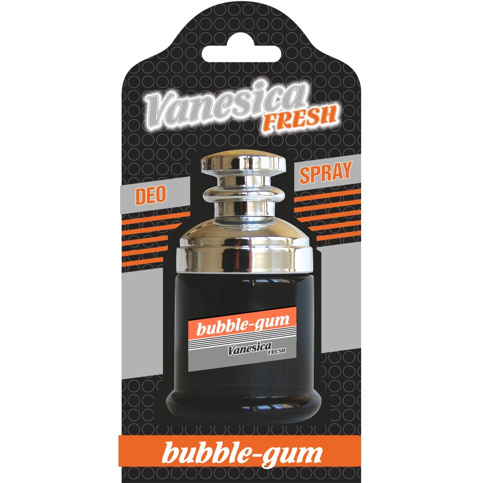 Odorizant auto spray bubble gum