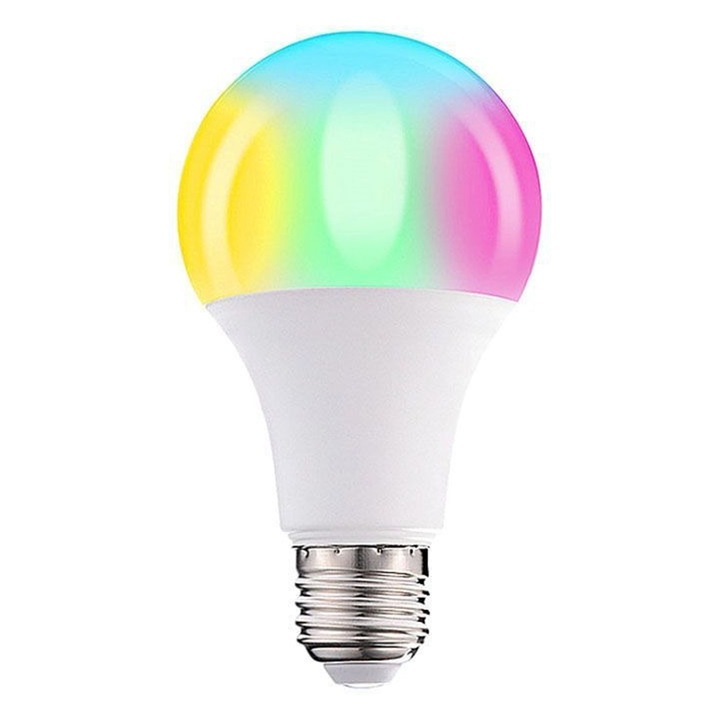 Bec LED 10W Enforose RGB cu telecomanda, 16 culori, 85-265V, pentru diverse ocazii