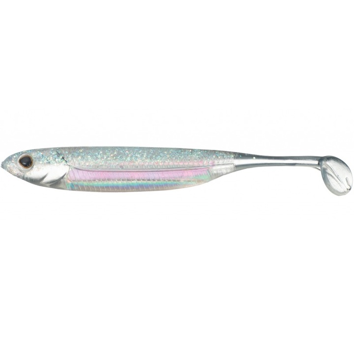 Комплект от 7 меки примамки, Fish Arrow Flash-J Shad 7.6cm 29 Ghost Wakasagi Aurora, за риболов на костур, судар или щука