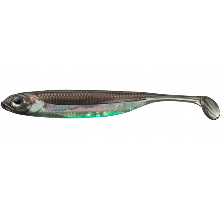7 db-os lágy csali készlet, Fish Arrow Flash-J Shad 7,6cm 27 Wakasagi Aurora, süllő, süllő vagy csuka horgászatához