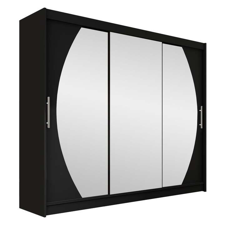 Dulap Dasto V, MIRJAN24, negru, 58x250x215 cm