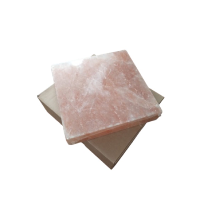 Blat pentru gatit din sare de Himalaya 20x20x3.5 cm in cutie de carton