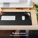 Mousepad cu Incarcare rapida Wireless 2x15W, Protectie pentru birou Dasbo®, Rezistent la apa si usor de curatat, Design premium - reversibil, Separabil cu atractie magnetica, Pentru Gaming, Birou, Office, Anti-Derapant, 37x78cm lungime, Negru