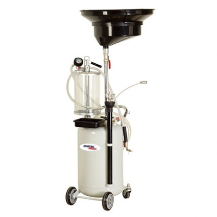 Trusă scule Nortec, recuperator ulei 10900I, capacitate 90l, set 6 sonde, 8l anticamera, 18l colectare