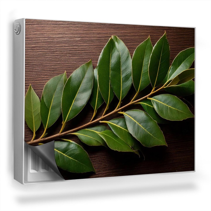 Capac decorativ pentru calorifer, Wallfluent, Crenguta, lemn, Galben, 80 x 60 cm, 010220260030000282324