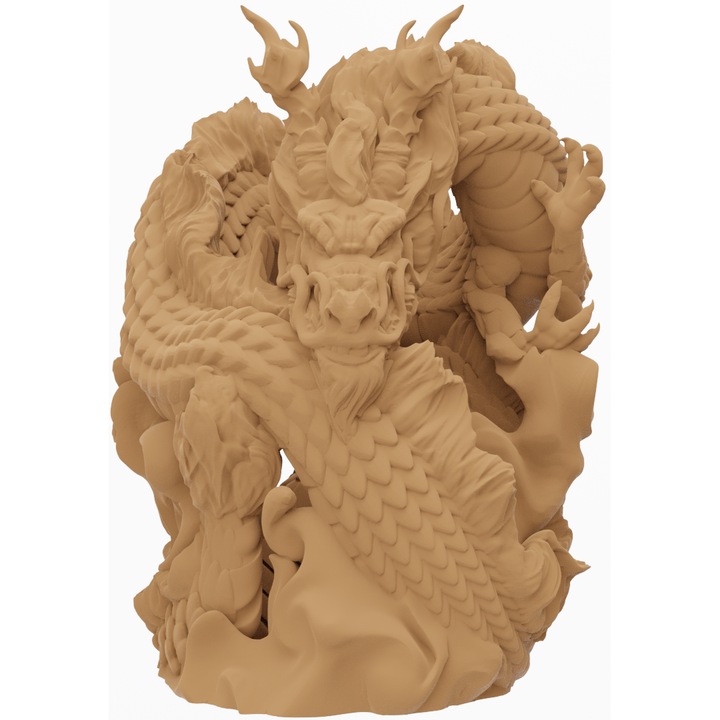 Kínai Sárkány 3D Nyomtatott Borosüveg Tartó, Fa Imitáció