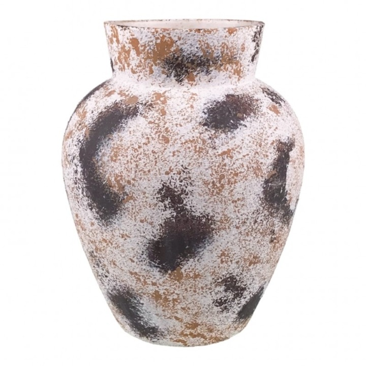 Vaza din ceramica cu pete.20x27 cm