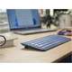 Безжична клавиатура Trust Lyra Compact, RF 2.4GHz, Bluetooth, QWERTY, USB-A/USB-C, Синя