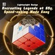 Cub Rubik MoYu RS3M V5, design usor, Este posibila reglarea dubla a elasticitatii si ampatamentului, 5.5x5.5x5.5cm