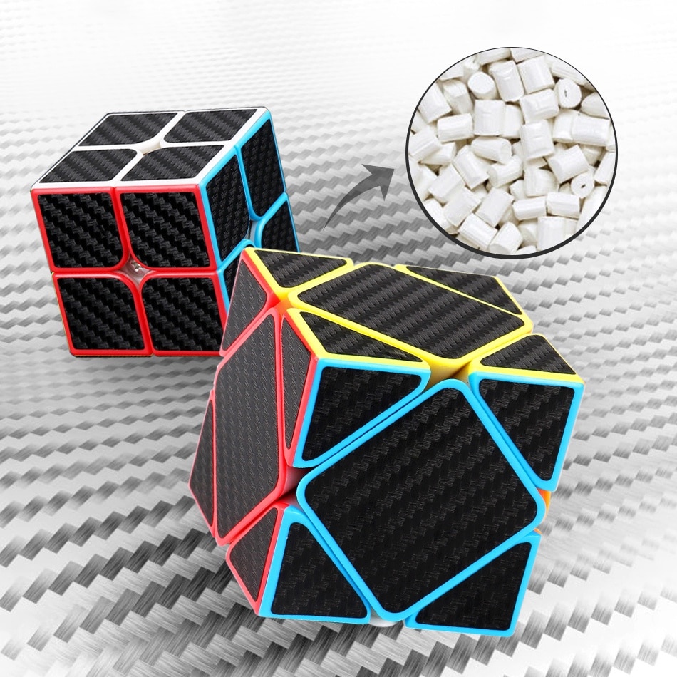 Cub Rubik 4x4 MoYu, textura carbon, ABS, design concav, anti-aderent ...