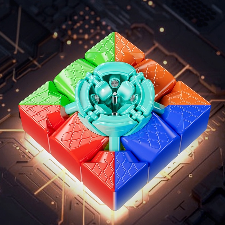 Cub Rubik MoYu RS3M V5, Exista o cutie de afisare robot, 3x3, 65g