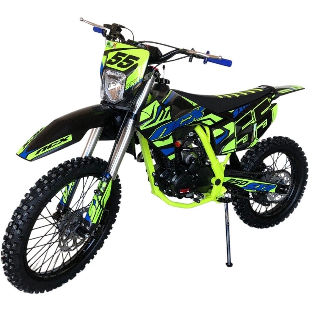 Motocicleta Cross NCX NX 250 21/18 250cc 4T benzina verde/albastru