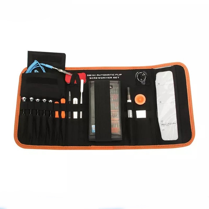 Trusa de Reparatii Profesionala pentru Lucrari de Precizie, 54 in 1, cu Husa de Protectie