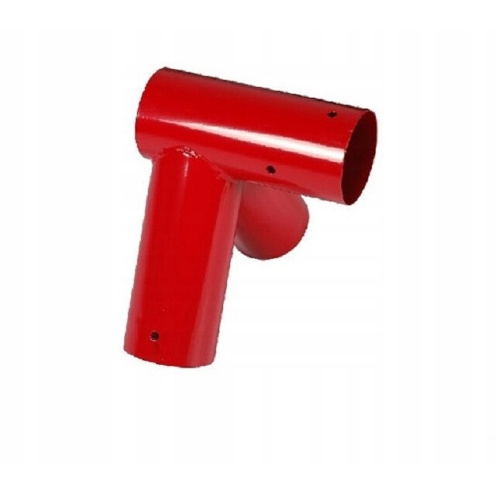 Conector rotund pentru leagane Gigi Toys, 100mm, 100 grade, rosu