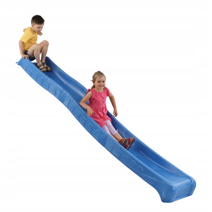 Tobogan copii GIGI TOYS, 1,50m, albastru, dimensiuni 287x48,5x24cm, max. 50kg