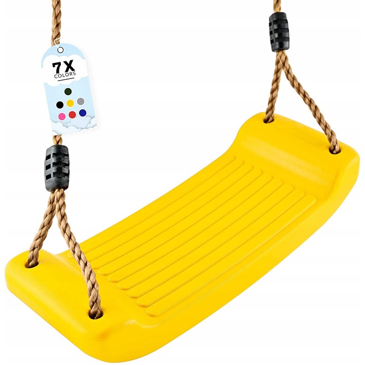 GIGI TOYS műanyag ülőke, sárga, 1,75m, 50kg, játszótérre