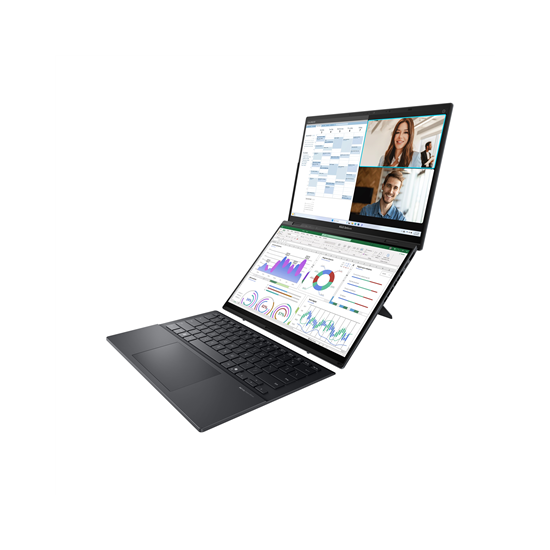Laptop ASUS Zenbook Duo 3K 14 inch UX8406CA Intel Core Ultra 9 285H 32GB 2TB PCIe Windows 11 Home Grey