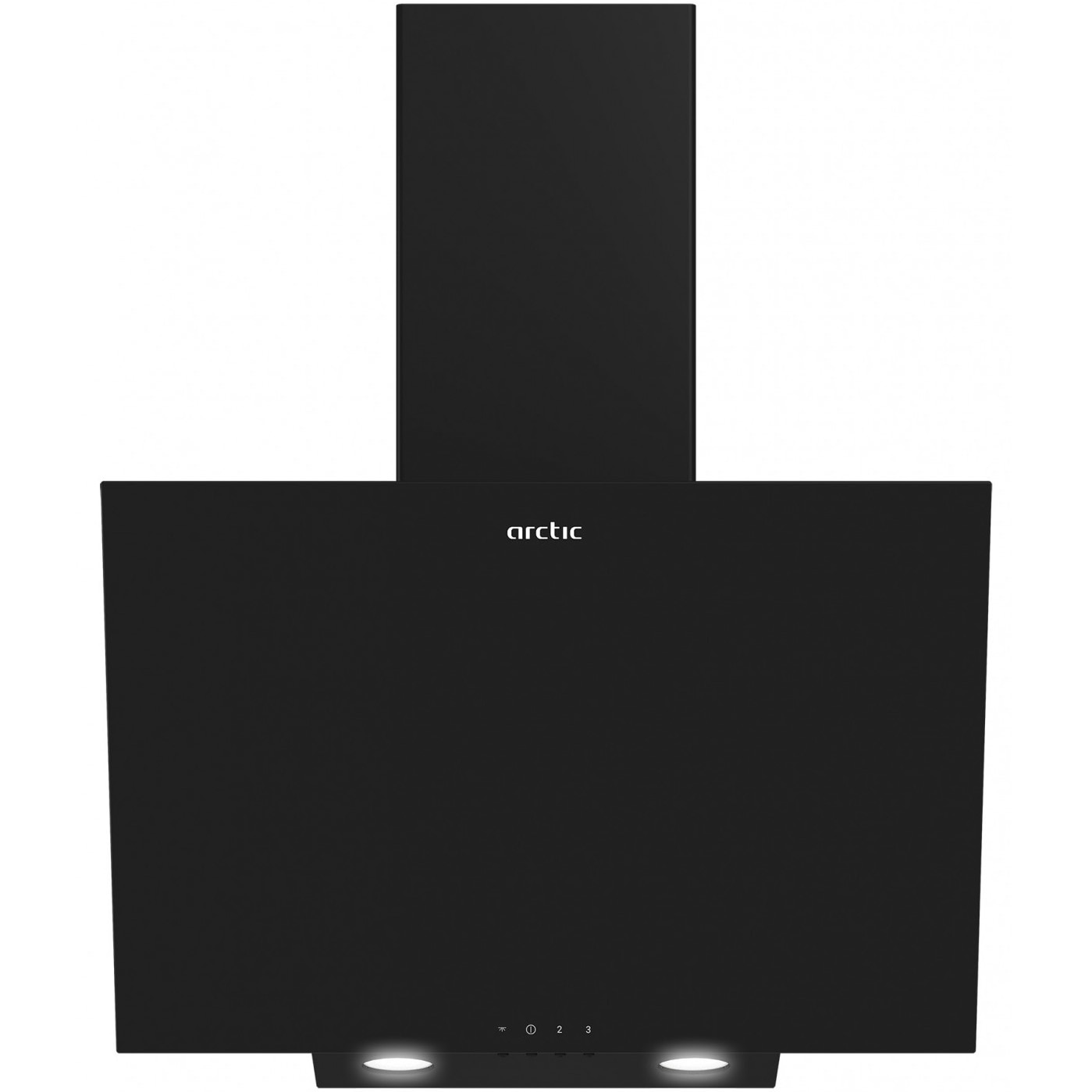 Hota Arctic AHI6142B, Putere de absortie 430 mc/h, Control Mecanic, 3 trepte de putere, Iluminare LED, Filtru anti-grasime, 60 cm, Negru