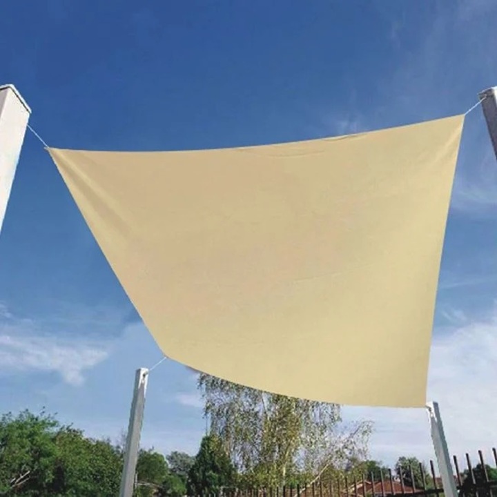 Panza de umbrire triunghiulara, bej, 3x3m