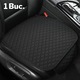Husa scaun auto universala NextWave®️, ofera protectie pentru sezut scaun fata, design elegant cu buzunar pentru depozitare, anti-alunecare, material respirabil, pentru toate sezoanele, 50x 50 cm, negru