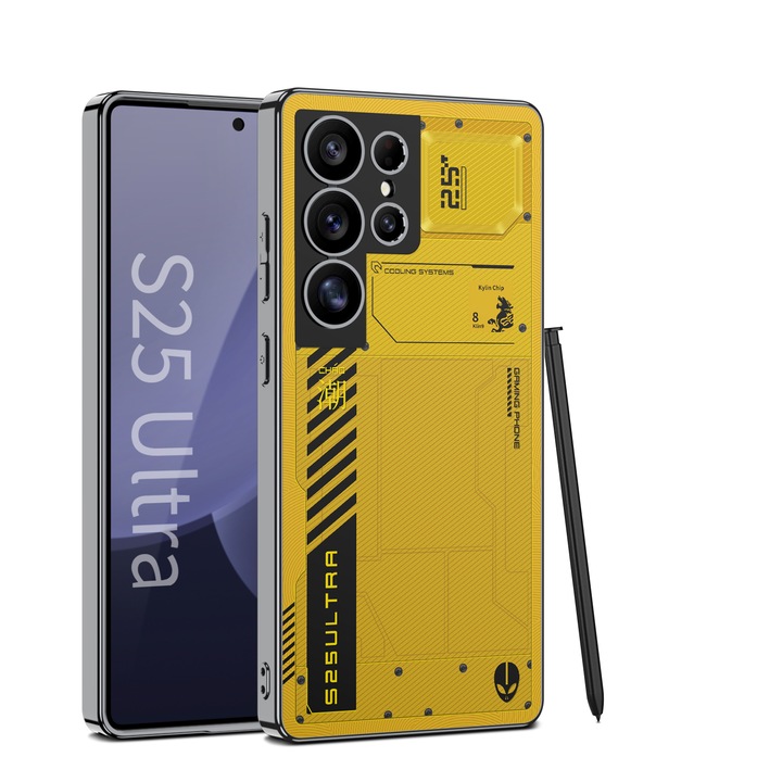 Калъф за Samsung Galaxy S25 Ultra, Ultra thin gaming edition Agora, жълт
