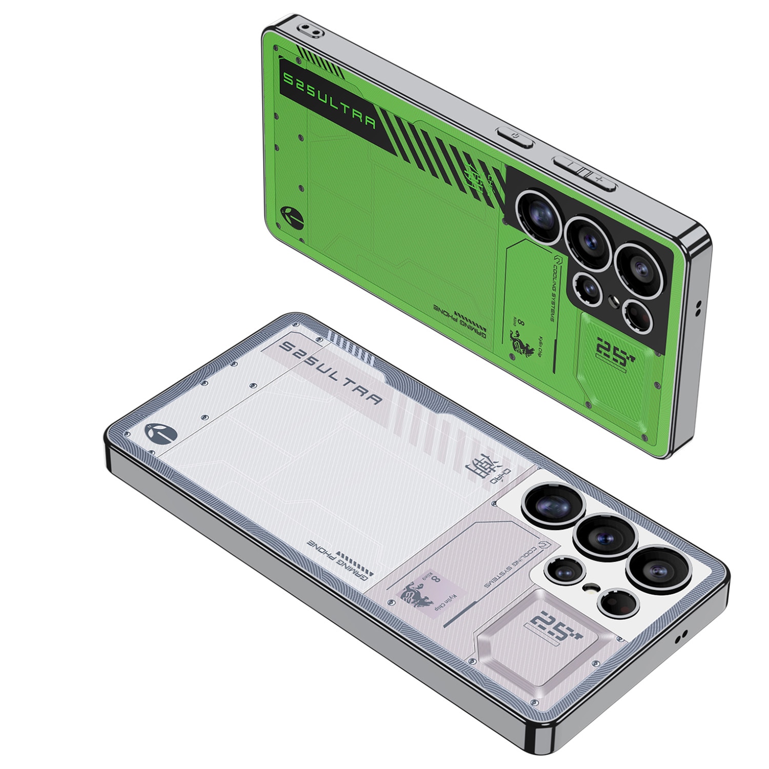 Husa pentru Samsung Galaxy S25 Ultra, Ultra subtire gaming edition Agora, Verde