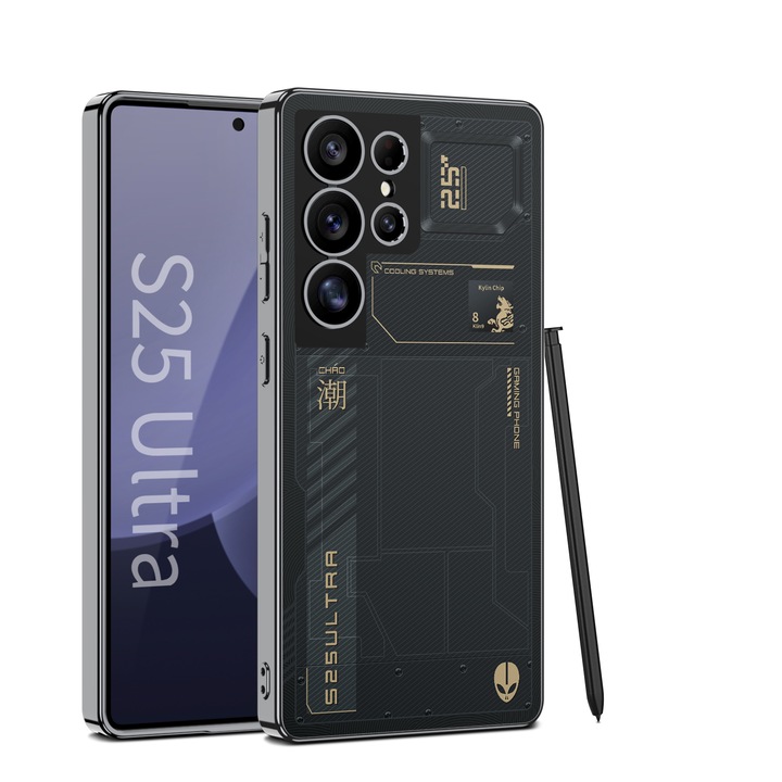 Калъф за Samsung Galaxy S25 Ultra, Ultra thin gaming edition Agora, черен